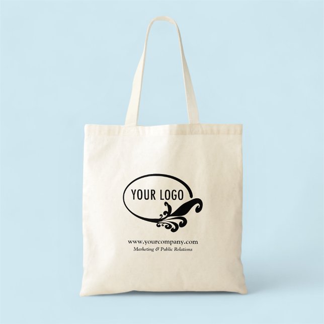 Budget Business Tote Bag Custom Company Logo (MISOOK 15.75 x 15.25 inch Tote Bag with Logo)