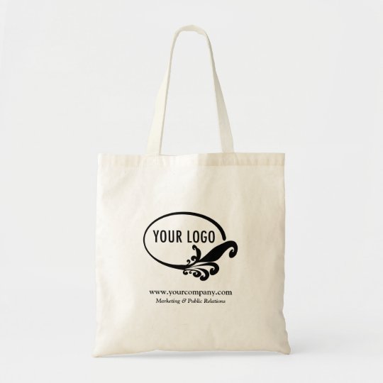 Budget Business Tote Bag Custom Company Logo | Zazzle.com