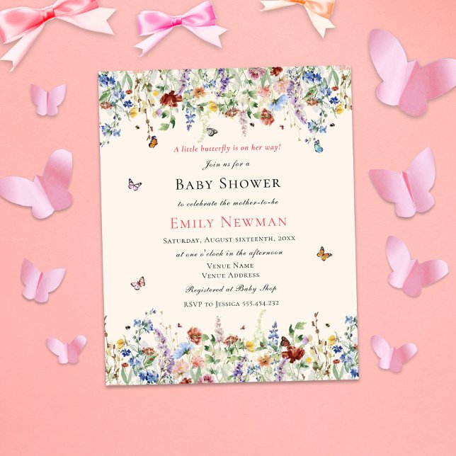 Budget Butterfly On Her Way | Floral Baby Shower (Creator Uploaded)