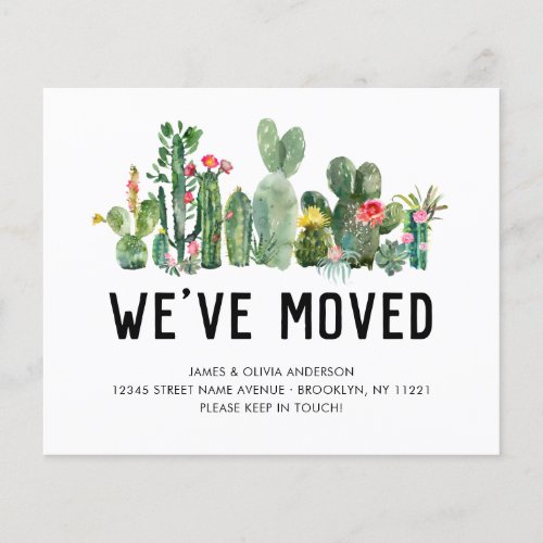 Budget Cactus Weve Moved Home Moving Announcement