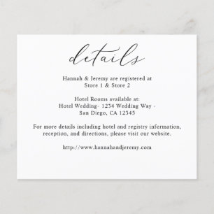 Budget Calligraphy Black & White Details Flyer
