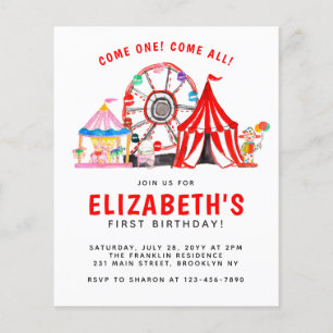 Budget Carnival Circus Tent Clown Kid Birthday