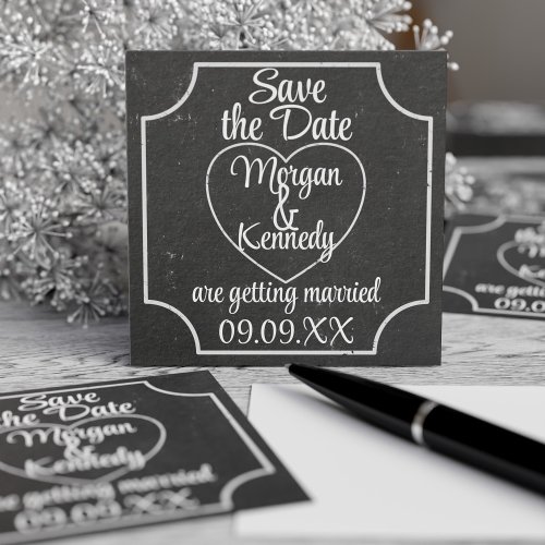 Budget Chalkboard Wedding Save The Dates 100 pack