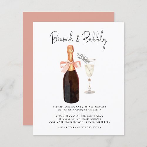 Budget Champagne Brunch  Bubbly Bridal Shower