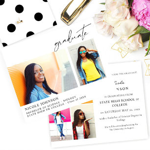 Budget Chic 5 Multi Photo Graduate Announcement