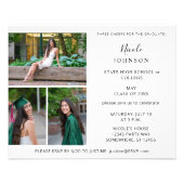 Budget Chic 5 Multi Photo Graduate Party Flyer (Back)