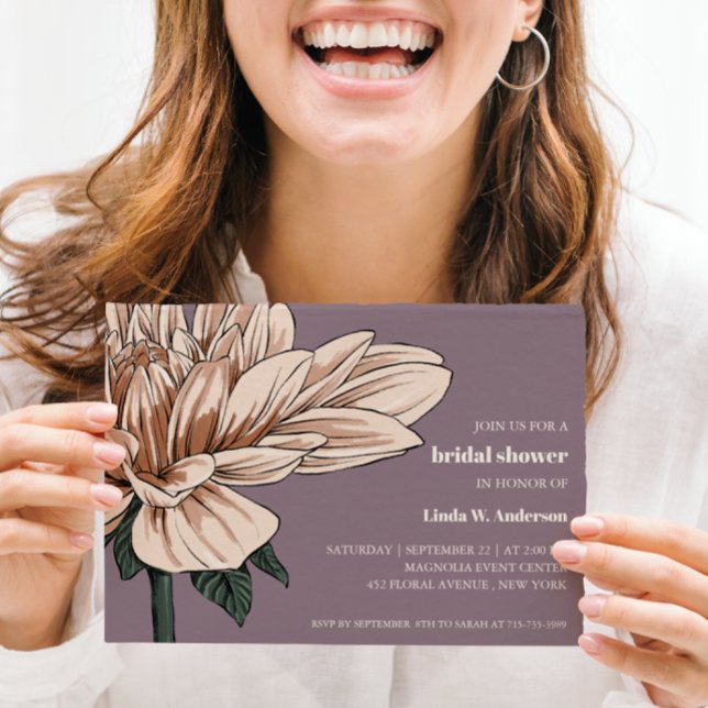 BUDGET Chic Blooming Flower Mauve Bridal Shower (Creator Uploaded)