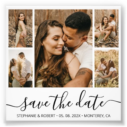 Budget Chic Calligraphy Photo Save The Date