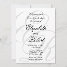 Budget Chic Minimalist Monogram QR code Wedding
