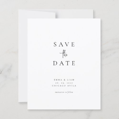 Budget Chic Modern Photo Wedding Save The Date