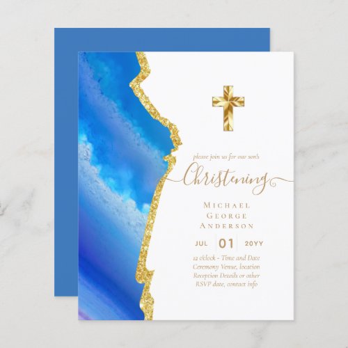 BUDGET CHRISTENING Invite Baptism Bautizo Bautismo