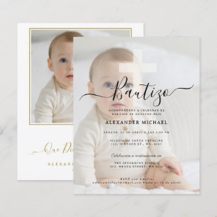 Budget Christian Baptism Bautizo Photo Gold Cross