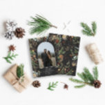 BUDGET Christmas 1 photo arch watercolor botanical Flyer<br><div class="desc">budget Merry Christmas modern elegant watercolor dried botanical floral muted colors holiday arch 1 photo Christmas flyer</div>