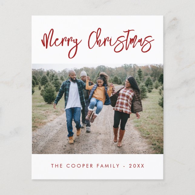 Budget Christmas Card Flyer (Front)