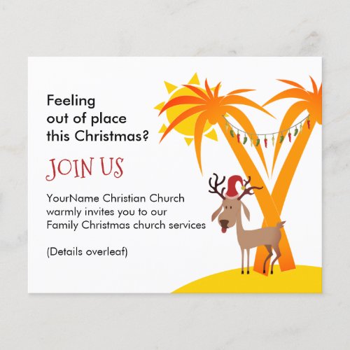 Budget Christmas Church Invitation