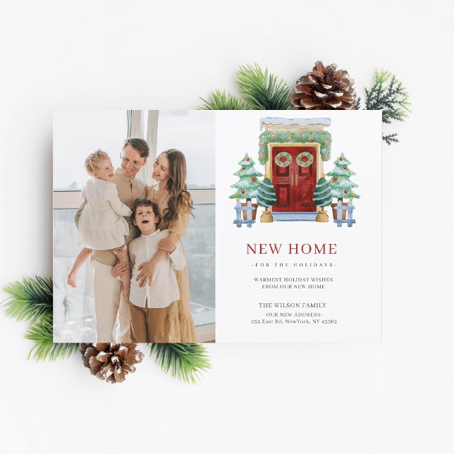 BUDGET Christmas Door Moving Photo Holiday Card (BUDGET Christmas Door Moving Photo Holiday Card)
