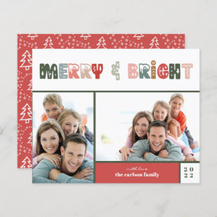 Budget Christmas Family Photo Collage Holiday Card