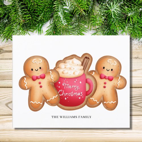 Budget Christmas Gingerbread Cocoa Card 