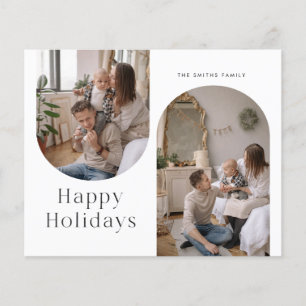 Budget Christmas Happy Holiday Photo Card Flyer