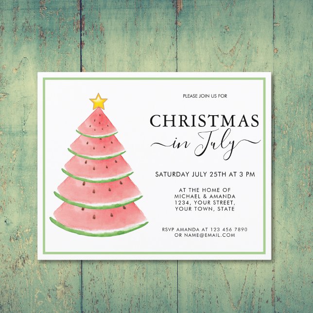Budget Christmas in July Party Invitation (Creator Uploaded)
