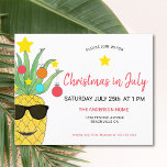Budget Christmas In July Pineapple Party<br><div class="desc">Invite family and friends to your Christmas Summer Celebration with these fun, cute festive invitations. They are decorated with a brightly colored watercolor of a yellow pineapple decorated as a Christmas Tree and wearing sunglasses! All the text is customizable so you can change the word Celebration to Party or BBQ...</div>