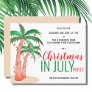 Budget Christmas in July Summer Party Invitation