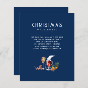 Budget Christmas Open House Drinks Blue