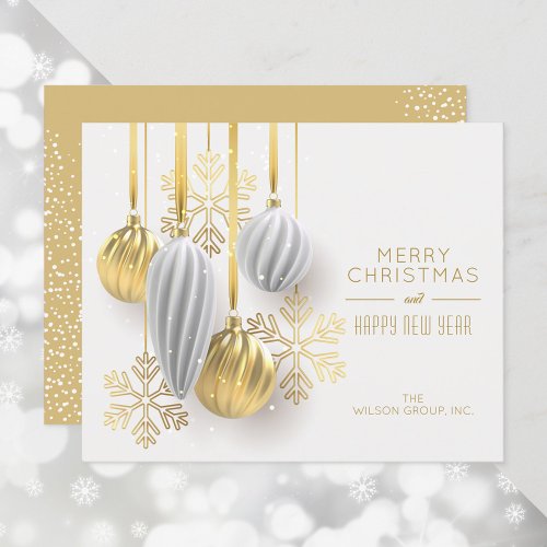 Budget Christmas Ornament Business Greeting Cards