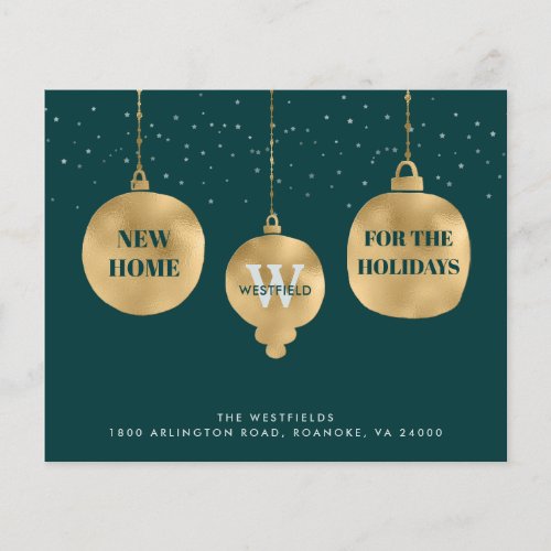 Budget Christmas Ornaments Holiday Moving Card