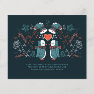 Budget Christmas Owls Hygge Scandinavian Folk Art