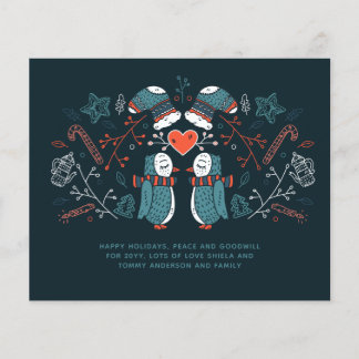 Budget Christmas Owls Hygge Scandinavian Folk Art