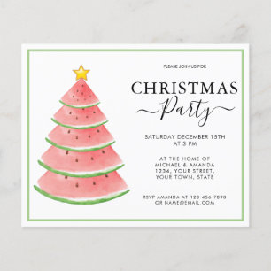 Budget Christmas Party Invitation