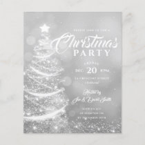 Budget Christmas Party Sparkle Silver Holiday