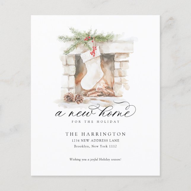 BUDGET Christmas Stocking A New Home Moving (Front)