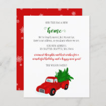 Budget Christmas Tree Truck Moving Holiday Card