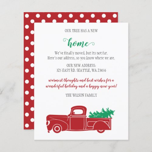 Budget Christmas Tree Truck Weve Moved Cards