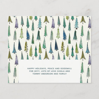 Budget Christmas Trees Watercolor Modern