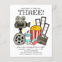 Budget Cinema Movie Night Party Kids Birthday