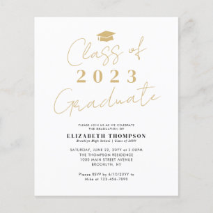 Budget Class of 2023 Gold Grad Graduation Party