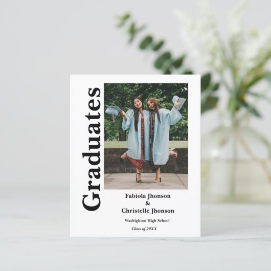 Budget class of 2023 Siblings double graduation (Standing Front)