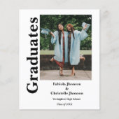 Budget class of 2023 Siblings double graduation (Front)