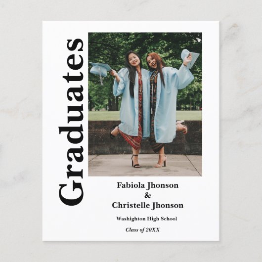 Budget class of 2023 Siblings double graduation (Front)