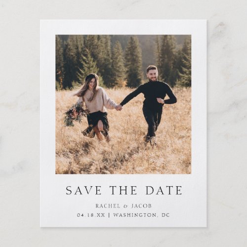 Budget Classic Photo Save the Date Flyer