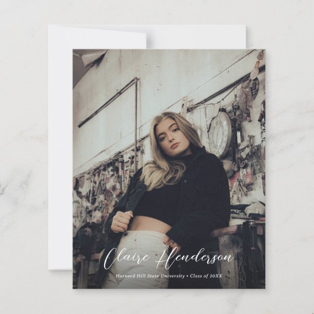 Budget Classy Overlay Photo Collage Graduation (Front)