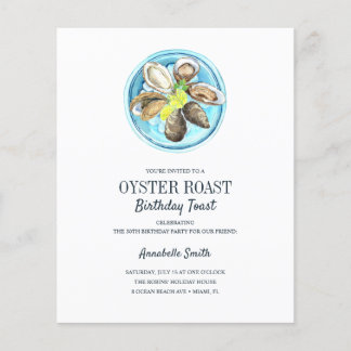 Budget Coastal Oyster Roast Birthday Party