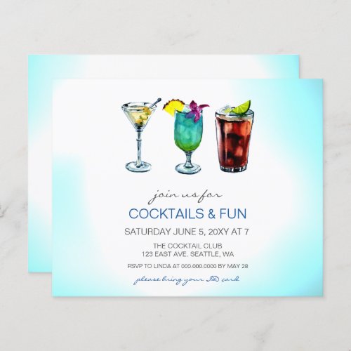 Budget Cocktail party Invitations