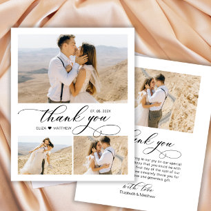 Budget Collage Wedding Thank You Script Flyer