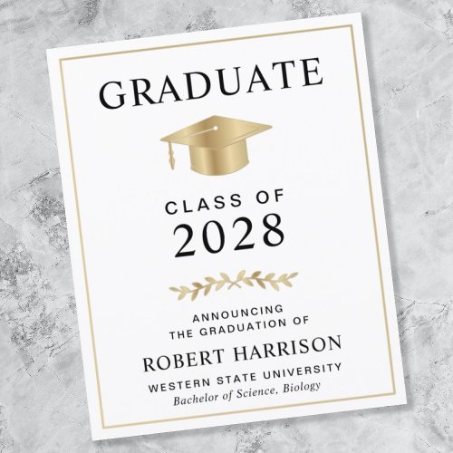 Budget College Graduation Announcement