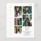 Budget Color Glow- Gold & White 2 Graduate 6 Photo (Front)