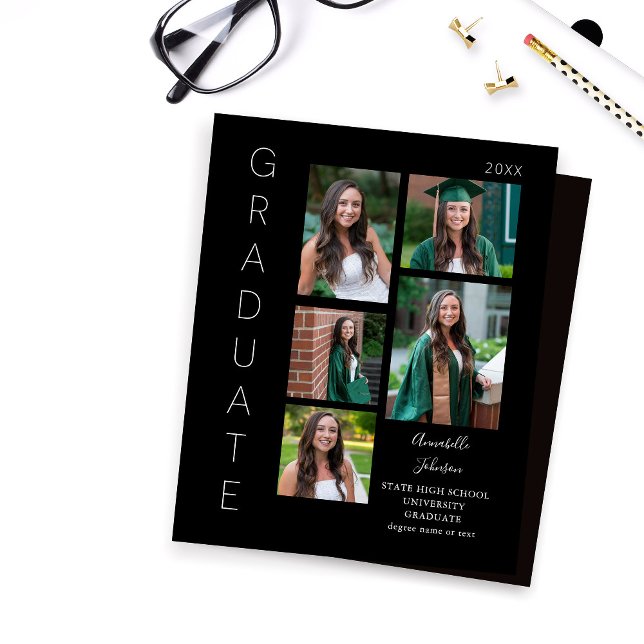 Budget Color Glow- White & Black Graduate 6 Photo (Creator Uploaded)